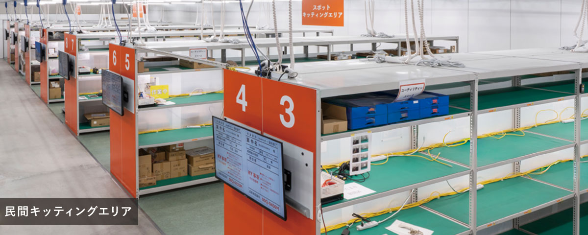民間キッティングエリア