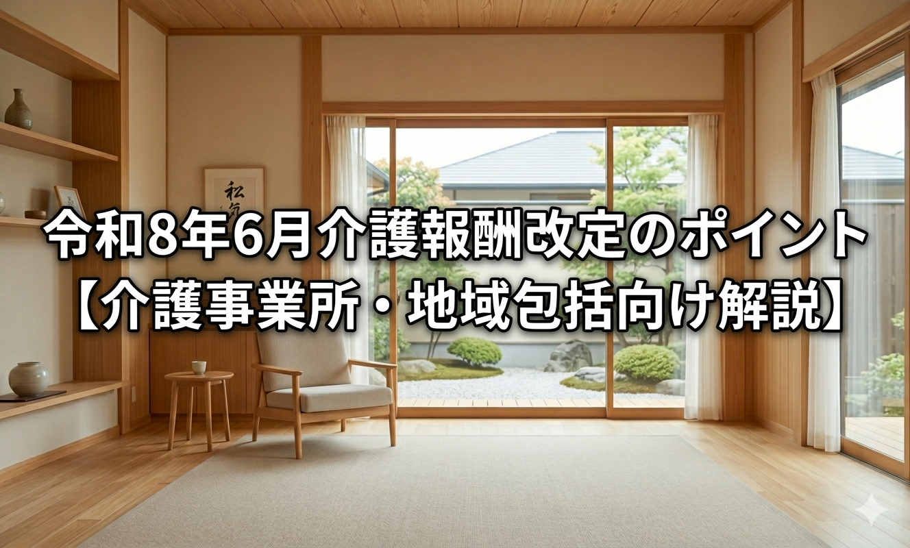 令和８年６月介護報酬改定のポイント【介護事業所・地域包括向け解説】